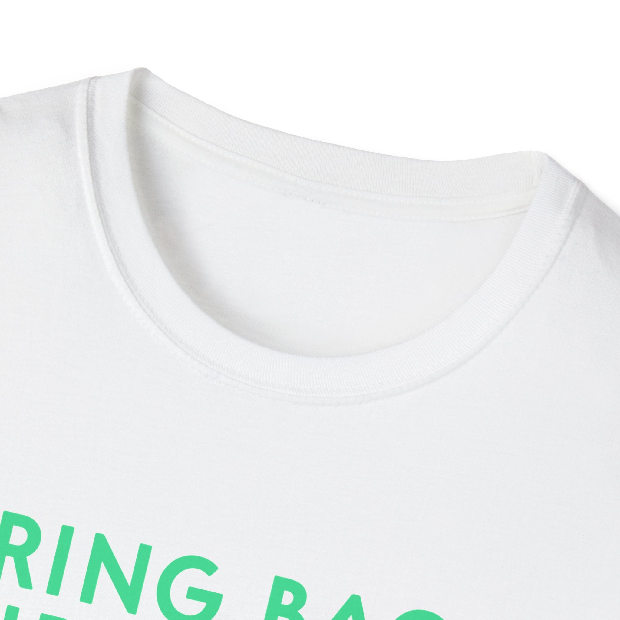 Bring Back Spiritbloom T-Shirt | Green Text with Purple Flower