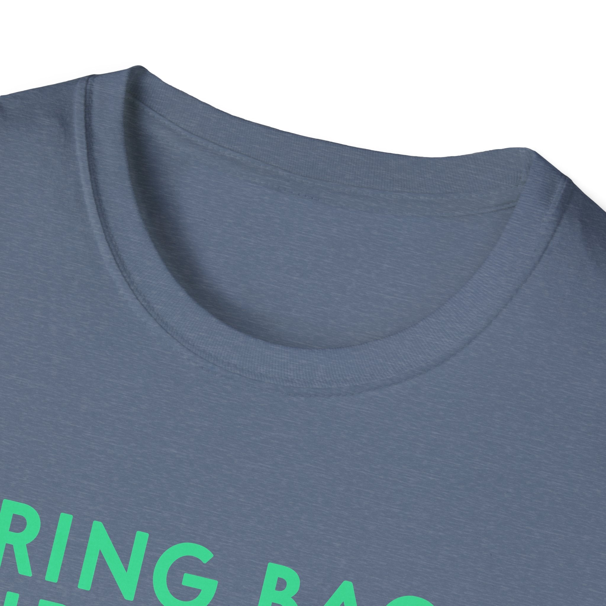 Bring Back Spiritbloom T-Shirt | Green Text with Purple Flower