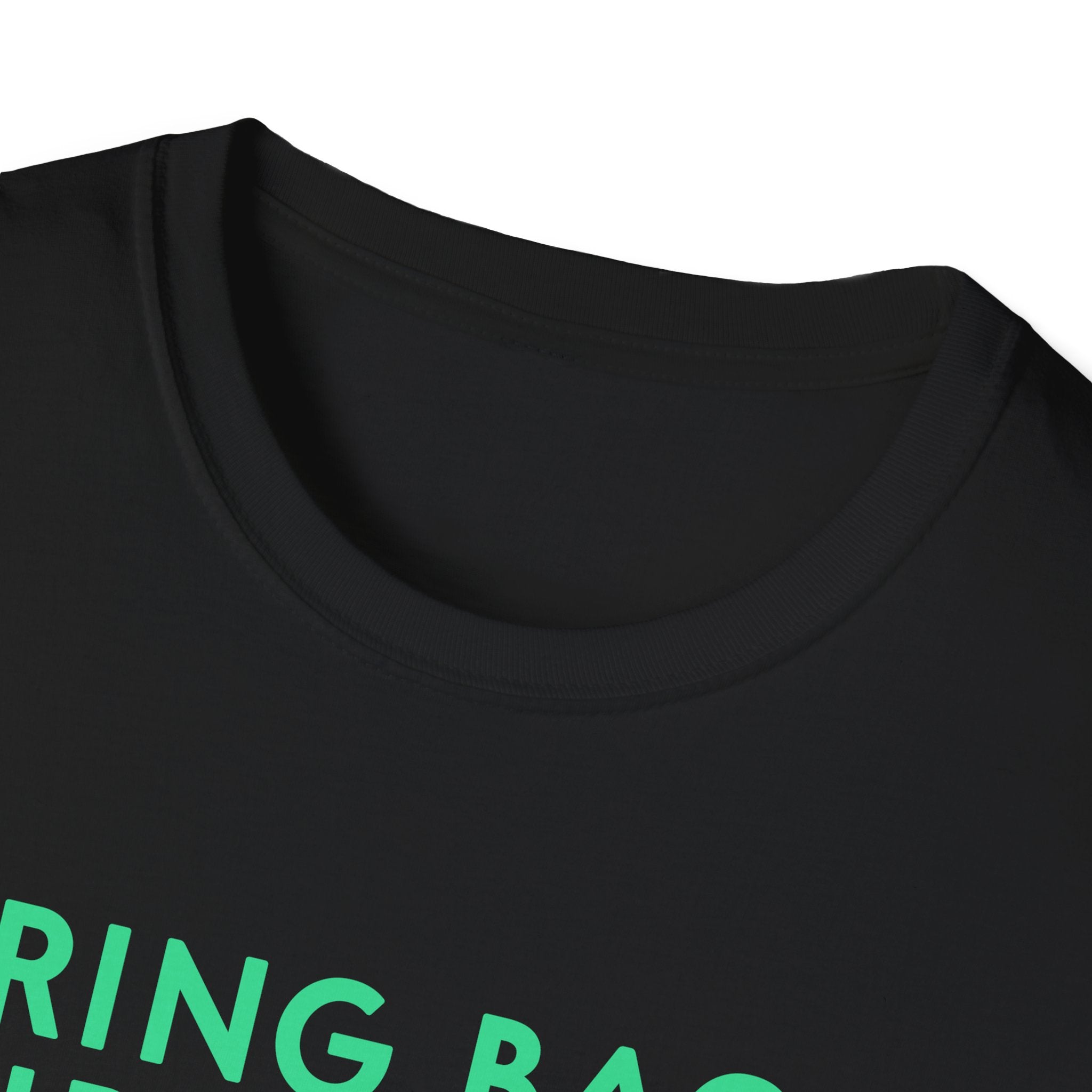 Bring Back Spiritbloom T-Shirt | Green Text with Purple Flower